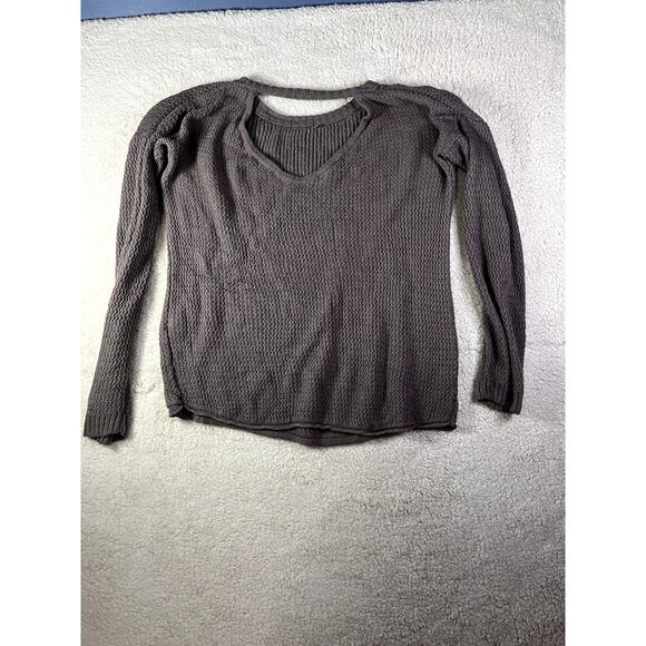 Don't Ask Why Sweater Women's Med/Large Knit Keyhole Back Lagenlook Oversized - Picture 2 of 10
